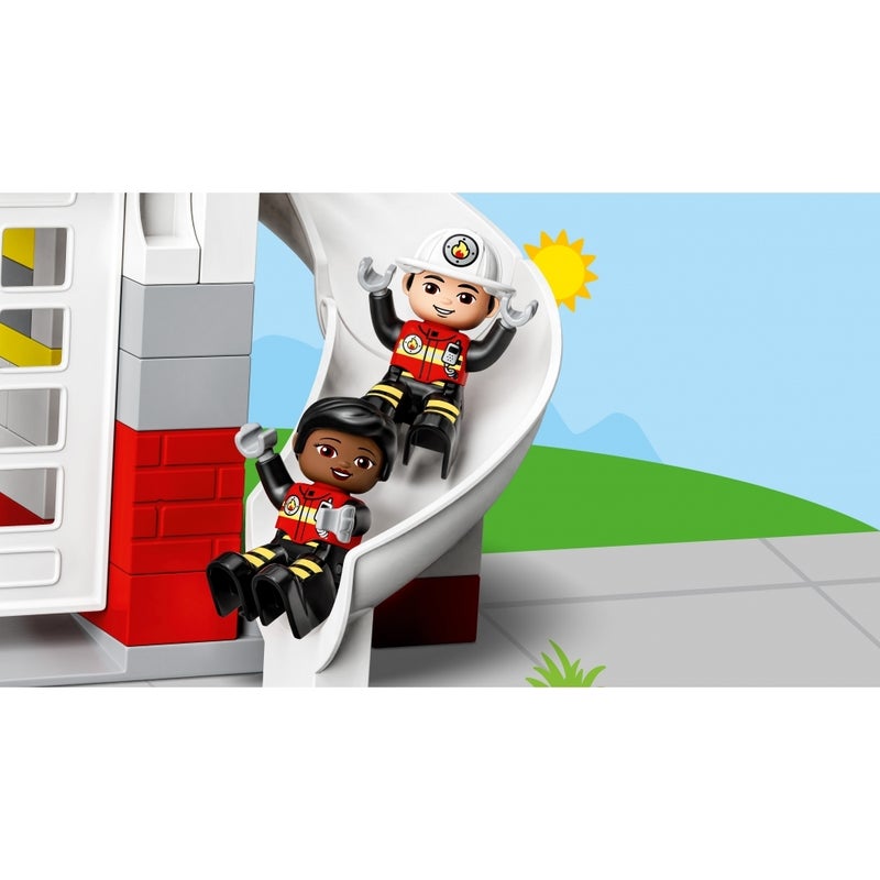 LEGO - Duplo Fire Station & Helicopter 117 Pieces - 10970 - Image 4