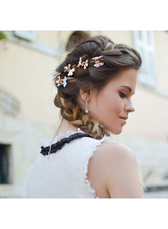 RedChimes Korean Style Large Hair Clutcher hair Claw Clip Hair Accessories Thick Hair Fashion Clips For Women & Girls (Mini Pearl Rhinestone Claw, 15) - Image 4