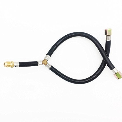 METER STAR 3/8" Flare Gas Barbecue Grill Connection Flexible Hose Low Pressure Y Splitter Hose Assemly Parts Inlet Pipe for BBQ Stove - Image 2