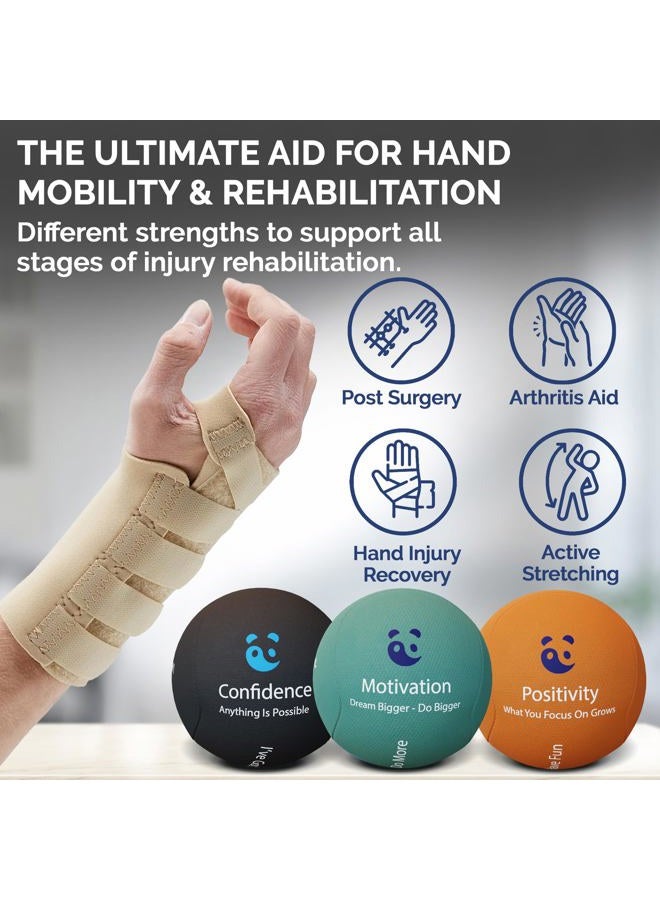 MindPanda Mind & Body Stress Balls for Adults - Multi-Density Squeeze Balls for Hand Therapy & Grip Strengthening - Stress & Anxiety Relief - Soft to Triple Density Options - Image 3