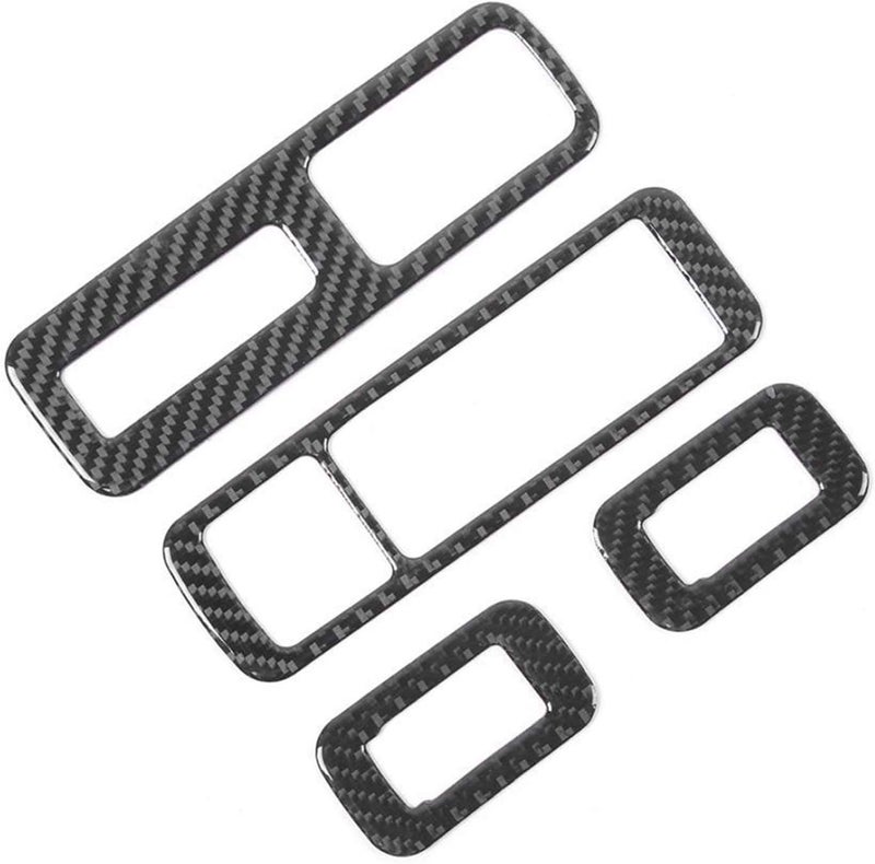 Wivplex Carbon Fiber Window Lift Control Trim Stickers for Lexus