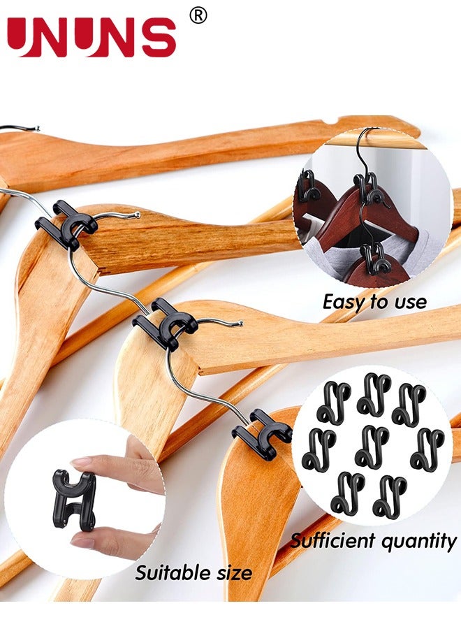 UNUNS Space-Saving Clothes Hanger Hooks,100 Pack Heavy Duty Cascading Clothes Hanger Hooks,Cascade Hangers To Create Up To 5X More Closet Space For Clothes - Image 4