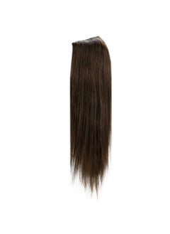Full Shine U Shape Wig Human Hair Darkest Brown Real Human Hair U Part Wigs Natural Hair Extensions One Pieces Remy Hair Half Wig 100Grams 12Inch  - Image 5