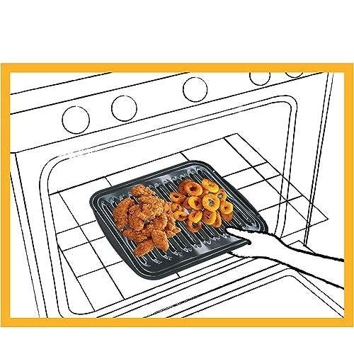 Range Kleen BP106X Air Fry, Bake and Broil Pan 8.5 x 12.75" Black - Image 5