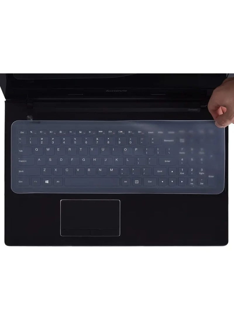 1 Pcs Silicone Keyboard Protector For 30.48-35.56 CM Laptops, Waterproof and Dustproof Cover, Easy To Clean, Flexible Film, Dustproof Keyboard Film, Flexible Keyboard Protector, Durable Keyboard Film  - Image 2