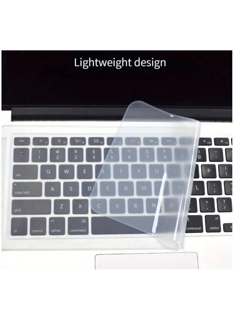 1 Pcs Silicone Keyboard Protector For 30.48-35.56 CM Laptops, Waterproof and Dustproof Cover, Easy To Clean, Flexible Film, Dustproof Keyboard Film, Flexible Keyboard Protector, Durable Keyboard Film  - Image 3