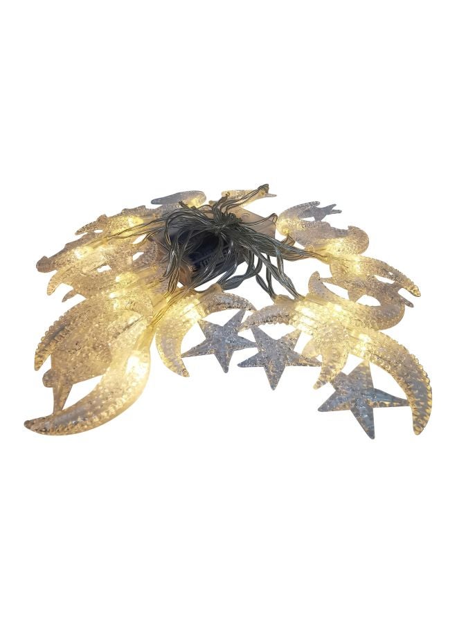 Outgeek LED Fairy Moon Star String Light Yellow 2.5x0.8meter - Image 3