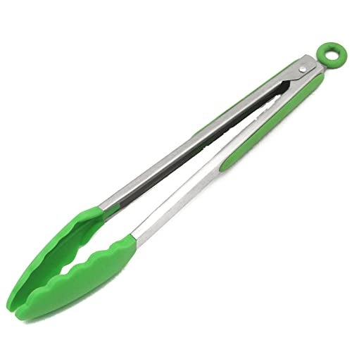 Chef Craft Premium Silicone Tongs 12 inch Green