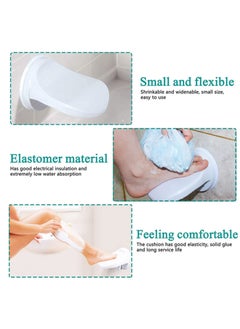 KASTWAVE Shower Foot Rest, Plastic Bathroom Shower Shaving Legs Aid Saving Shower Step Suction Cup Step Suction Mount for Home Hotel Bathroom Toilet Use  - Image 3