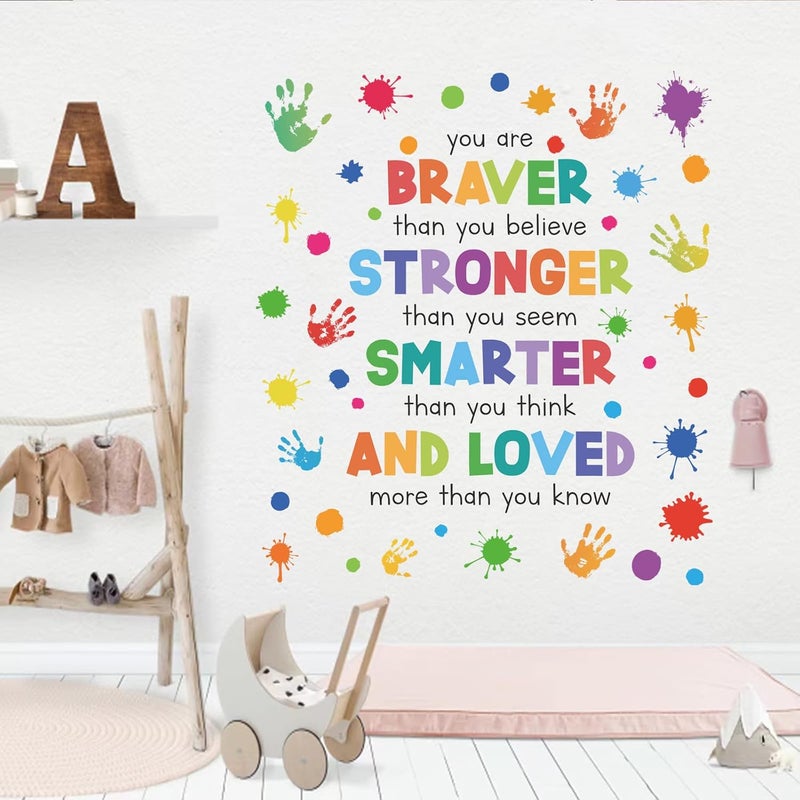ARS Inspirational Quotes Wall Decals Colorfu Peel and Stick Wall Wallpaper,Motivational Wall Stickers Positive Saying Wall Art & Murals for Nursery Kids Room Preschool Playroom Classroom Decor - Image 2