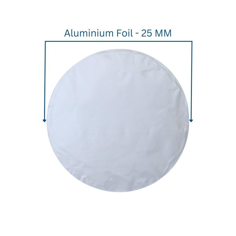 Smartpack Aluminum Foil for Packing of HDPE (Without Transparent) Plastic Jars Material | Sealing, Bottle Packing, Silver Foil | One Piece Seal Liner | Size 25MM with 1000Piece - Image 2