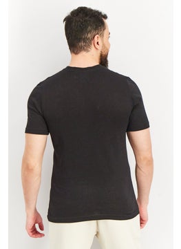 adidas Originals Men Sportswear Fit Brand Logo Training T-shirt, Black  - Image 3