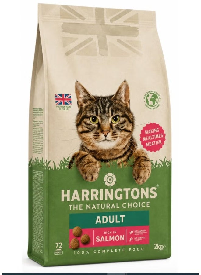 Harringtons Complete Salmon Adult Dry Cat Food 2kg - Image 1