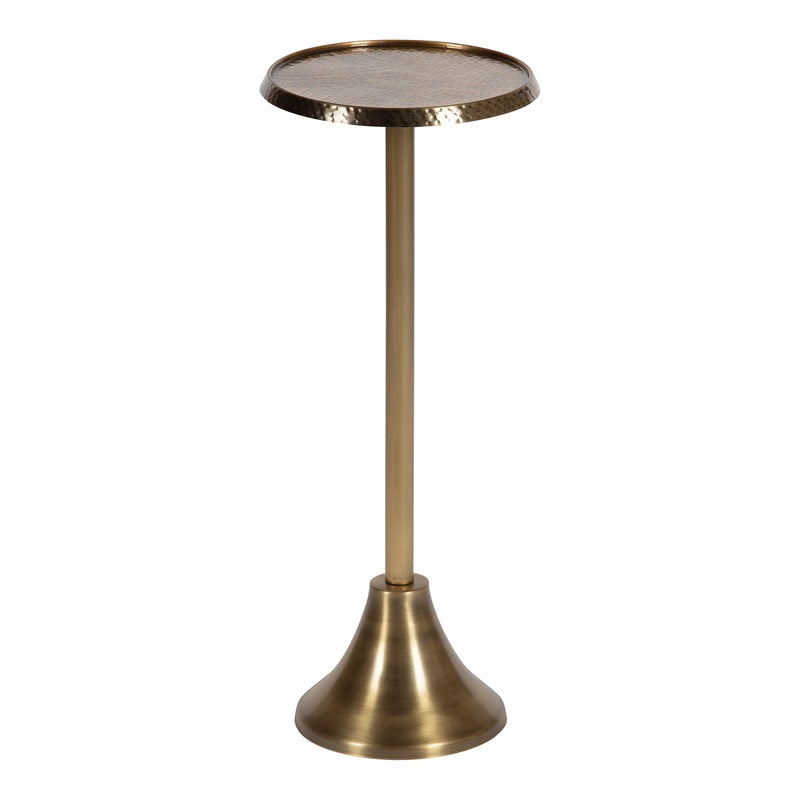 Kate and Laurel Kate and Laurel Sanzo Bohemian Side Table 9 x 9 x 23 Gold Decorative Pedestal End Table for Display and Storage 