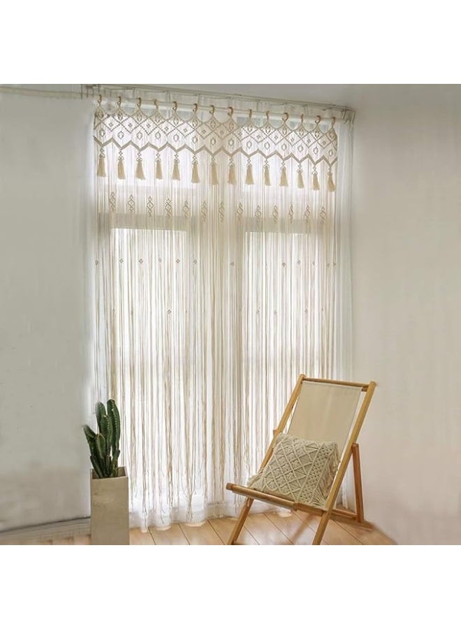 انتيكيانو ستارة مكرمية – ديكور يدوي من القطن – المقاس ‎200×90‎ سم - Image 1