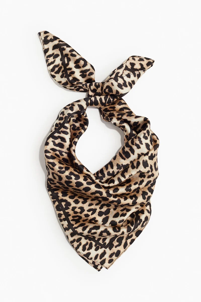 H&M Printed silk scarf