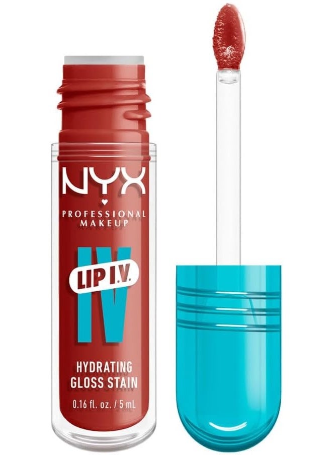 NYX PROFESSIONAL MAKEUP Lip IV Hydrating Gloss Serum 12 Burst That Tang! 5ML - Image 2