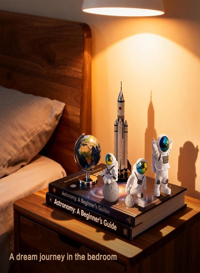 Agniphant 3 Piece Astronaut Figurine - Miniature Toys & Action Figure for Room Decor. Home Decoration Items for Living Room, Car Dashboard Decoration Items, Office Decor Items showpieces and birthday gift - Image 5