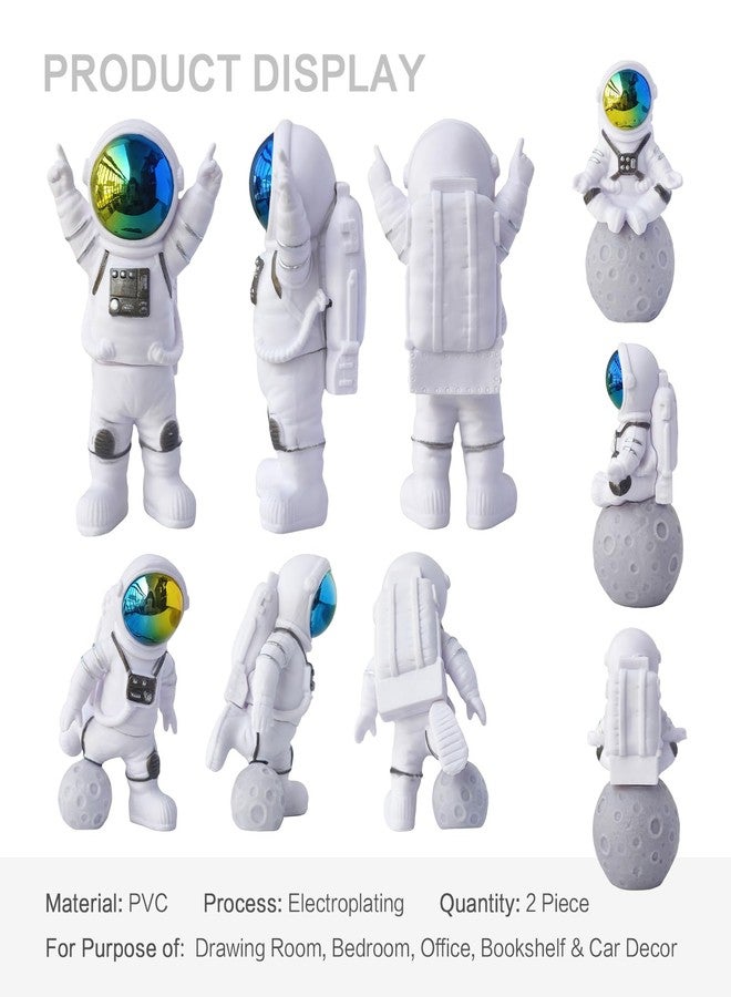 Agniphant 3 Piece Astronaut Figurine - Miniature Toys & Action Figure for Room Decor. Home Decoration Items for Living Room, Car Dashboard Decoration Items, Office Decor Items showpieces and birthday gift - Image 2