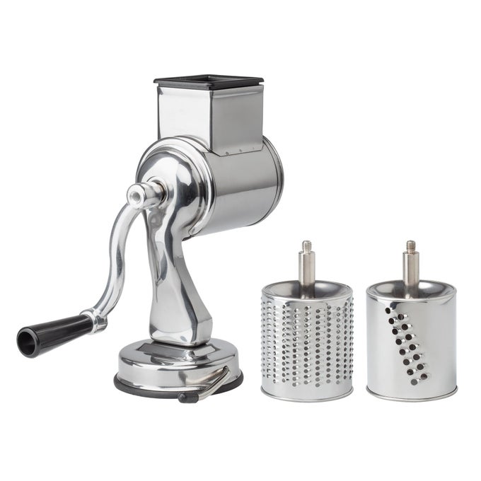 FANTES CHEESE GRATER WITH SUCTIONBASE AND 2 DRUMS THE ITALIAN MARKET ORIGINAL SINCE 1906