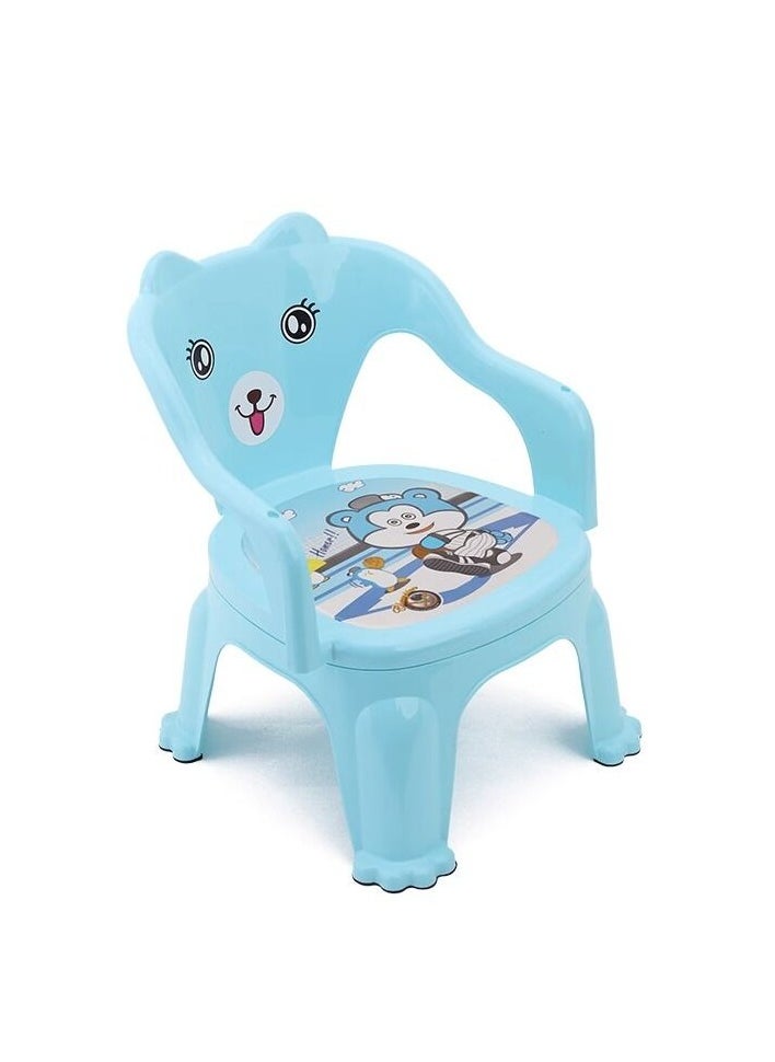 Toshionics Baby Small Chair Feeding Chair with Detachable Food Tray Portable and Lightweight Booster Seat for Toddlers Easy to Carry Mini Chair with Cushioned Cartoon Seat and Back Support Comfortable Seat Feeding Chair Small Stool for Babies Toddlers 3+ Years  - Image 4