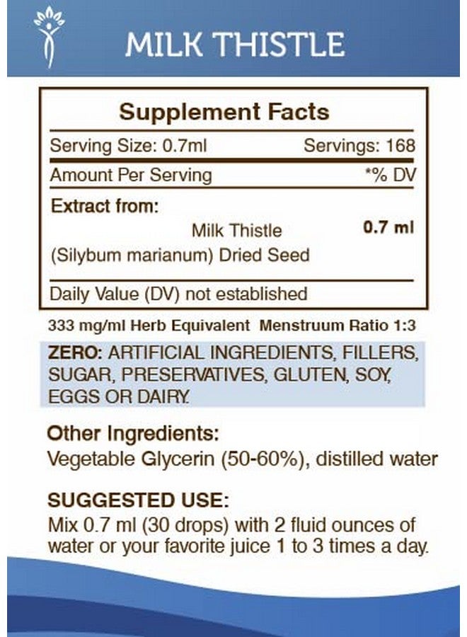 Secrets of the Tribe Secrets of the Tribe Milk Thistle Tincture Alcohol-Free Extract, Milk Thistle (Silybum marianum) Dried Seed 4 OZ - Image 4