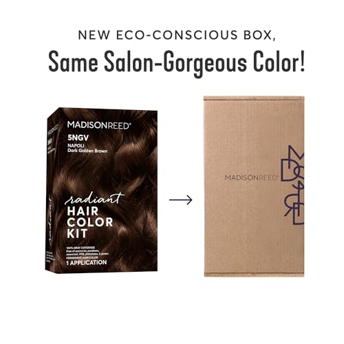Madison Reed Radiant Hair Color Kit 5NGV Dark Golden Brown with Warm Tones Napoli Brown Dimensional Gray Hair Blending Permanent Hair Dye PPDFree AmmoniaFree 1 Pack - Image 5