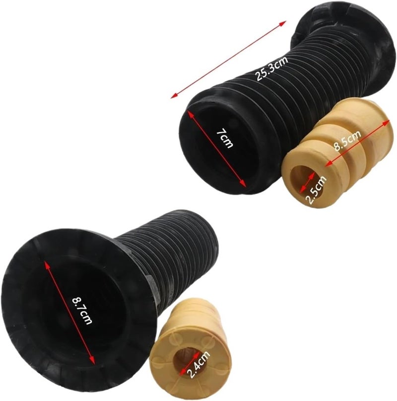 QASULER Front Left Dust Cover Air Shock Absorber Boot Set - Image 2