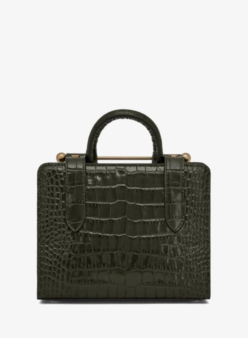 Strathberry Nano Tote In Croc Leather - Image 4