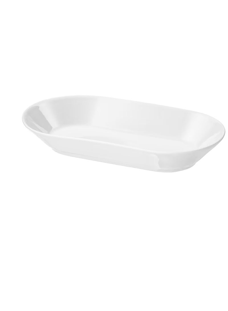 طبق التقديم، أبيض 19 × 10 سم - Image 1