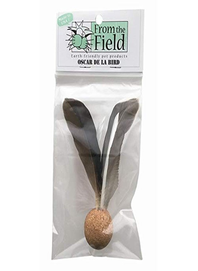 from The Field | Oscar De La Bird Cat Toy | Natural Cork Ball with Dye-Free Feathers | Eco-Friendly, Durable, USA-Made Interactive | Play Toy for Cats and Kittens - Image 4