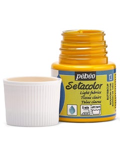 Pebeo Pebeo Setacolor Fabric Paint - Light Fabrics in 45 ml Bottle Buttercup  - Image 2