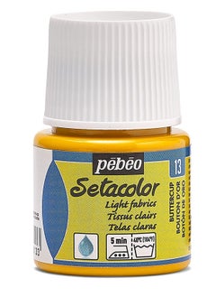 Pebeo Pebeo Setacolor Fabric Paint - Light Fabrics in 45 ml Bottle Buttercup  - Image 1