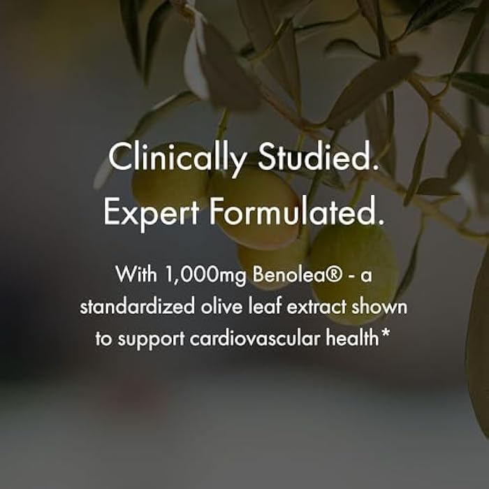 NAOMI BP Advanced - Olive Leaf Extract & Vitamin K2 for Healthy Blood Pressure & Arterial Flexibility Already in Normal Range - Patented Benolea® 1000mg + K2Vital® 180mcg, Vegan, 30-Day Supply - Image 5