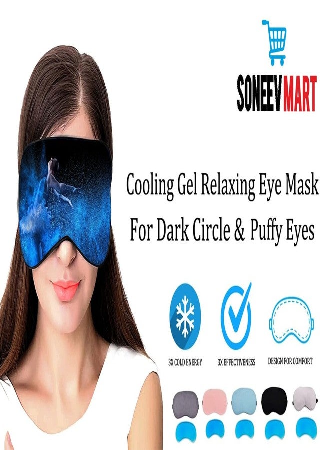 SONEEV MART قناع العين الجل الفاخر من سونيف مارت للاسترخاء المهدئ وتخفيف التوتر، قابل لإعادة الاستخدام، ومثالي للعلاج البارد، لعلاج انتفاخ العينين والهالات السوداء والصداع. - Image 5