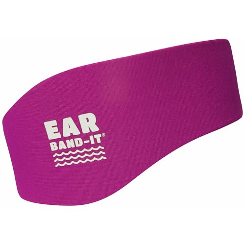 Ear Band-It Earvolution Ear Band-It Original Swimming Headband For Kids and Adults - Invented by Ear, Nose, and Throat Physician - Durable Neoprene Maximizes Protection, 5 Color Options, 3 Sizes - Magenta - Small - Image 1