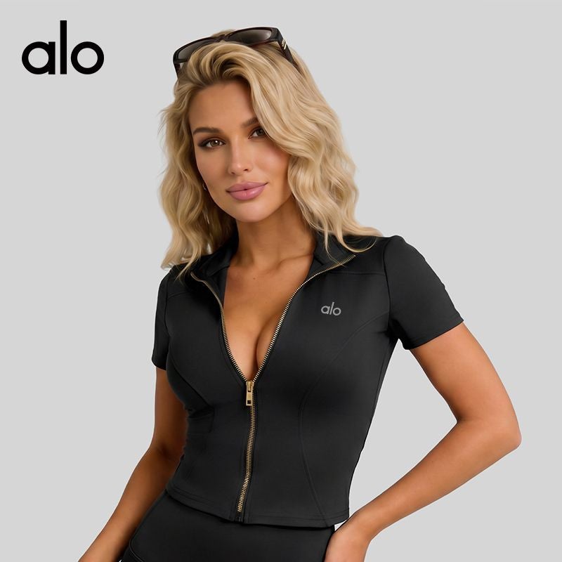 ALO Slim-Fit Sports Jacket - Short-Sleeve Yoga Outerwear