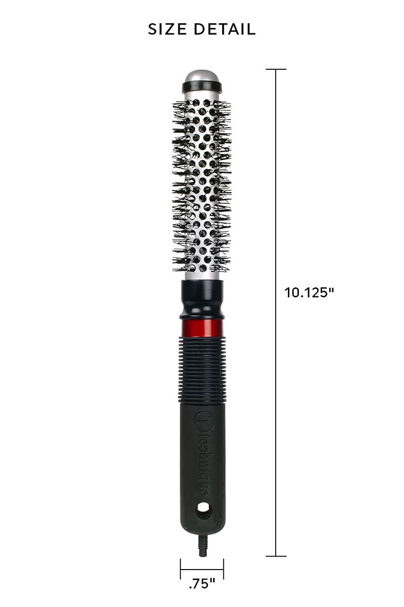 Cricket Technique Thermal Hair Brush #300 0.75â€ for Blow-Drying, Curling, and Styling â€“ Heat-Retaining Barrel with Anti-Static Tourmaline Bristles, Round Thermal Brush, Not Electric, All Hair Types - Image 2