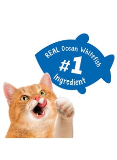 PURINA Purina Friskies Party Mix Cat Treats, Beachside Crunch, Made with Ocean Whitefish, Crunchy Cat Treats for Adult Cats, 20-Ounce Resealable Canister (Pack of 2)  - Image 4