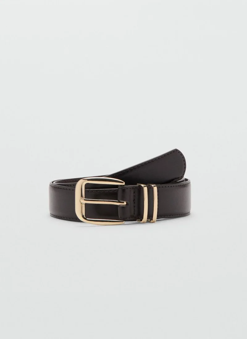 مانجو Square buckle belt