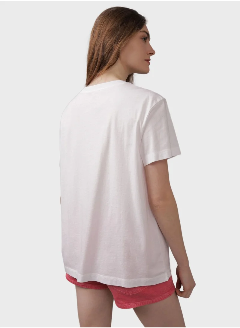 امريكان ايجل Crew Neck Boyfriend T-Shirt