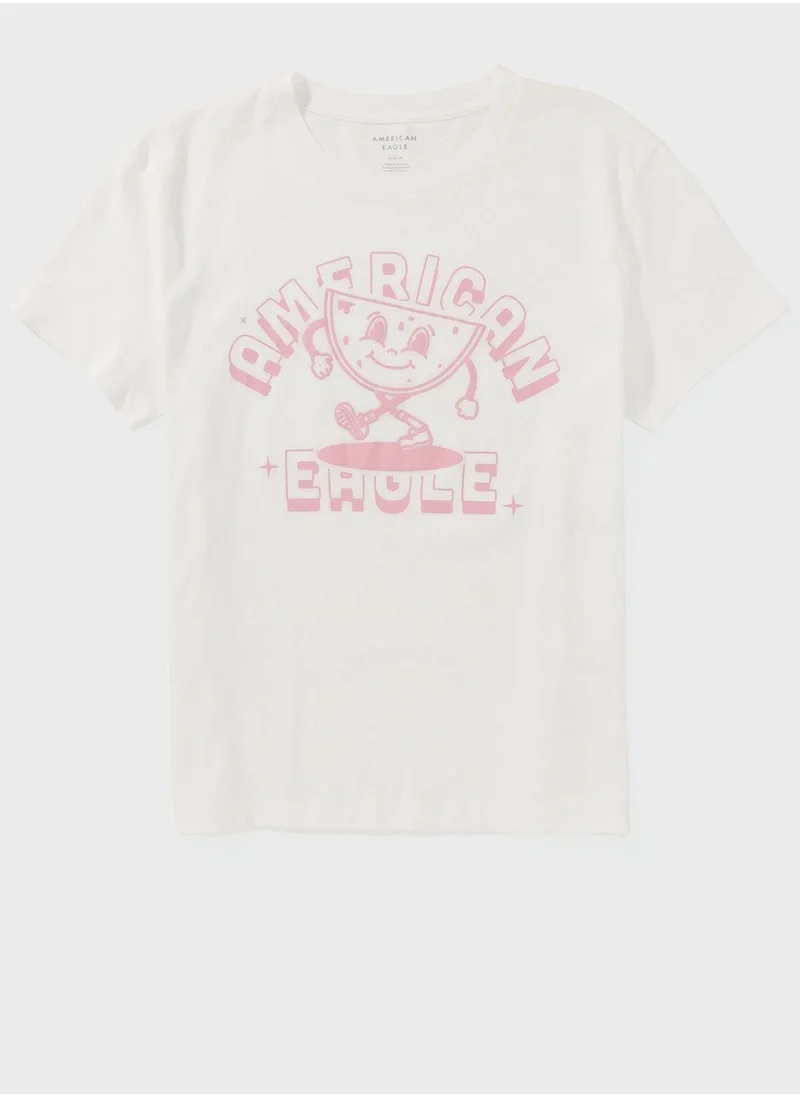 امريكان ايجل Crew Neck Boyfriend T-Shirt