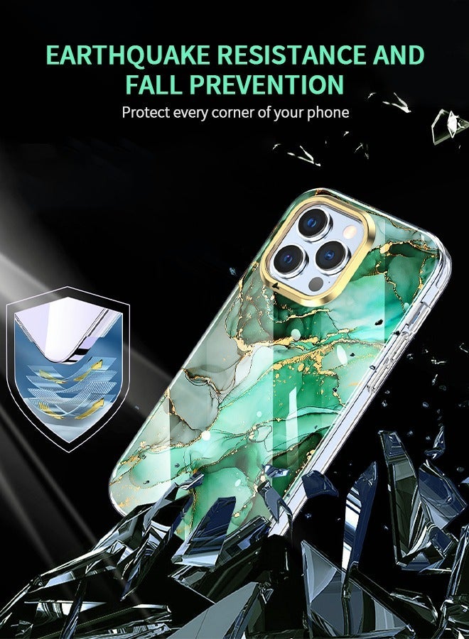 GROIC For iPhone 14 Pro Case, Marble Shockproof Protective Phone Case with 1 PET Screen Protector,Drop Resistant cover, Stylish Slim TPU Shell Compatible 6.1'' - Image 5