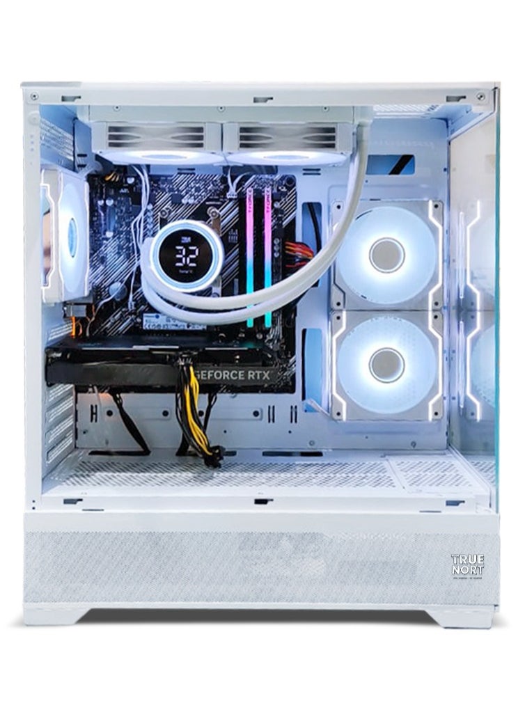 Truenort Gaming PC, Intel Core i5-11400F, RTX 3050, 16GB RAM, 1TB SSD,Air Cooler 120mm,Window 11 Pro, White Case  - Image 2