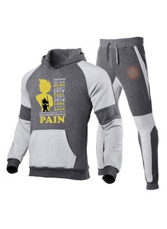 KUYING Dragon Ball Color Blocked Hoodie Leg Binding Pants Hooded Set  - Image 1