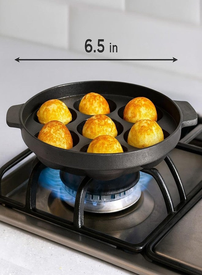 SRIYUG Non-Stick Appam Pan with Stainless Steel Lid, 6.5" x 6" x 1.5" - Image 5