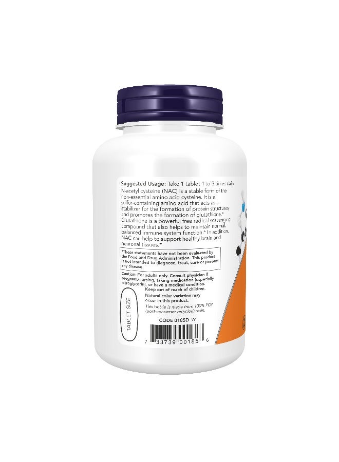 Now Foods NAC 1000mg 120 Tablets - Image 3