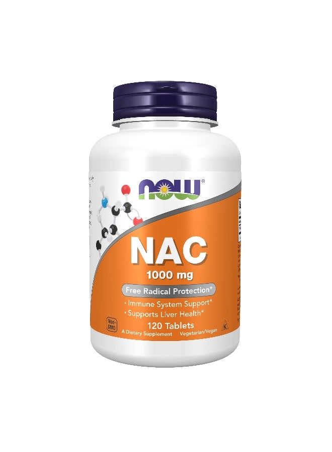 Now Foods NAC 1000mg 120 Tablets - Image 1