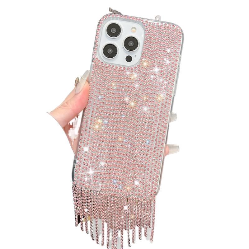 غطاء واقي بAcrylic لـ iPhone 11 مع حماية من السقوط وشراشيب لامعة مع مقاوم للصدمات مع مقاوم للخدش باللون أحمر من الأكريليك باللون الأحمر - Image 1