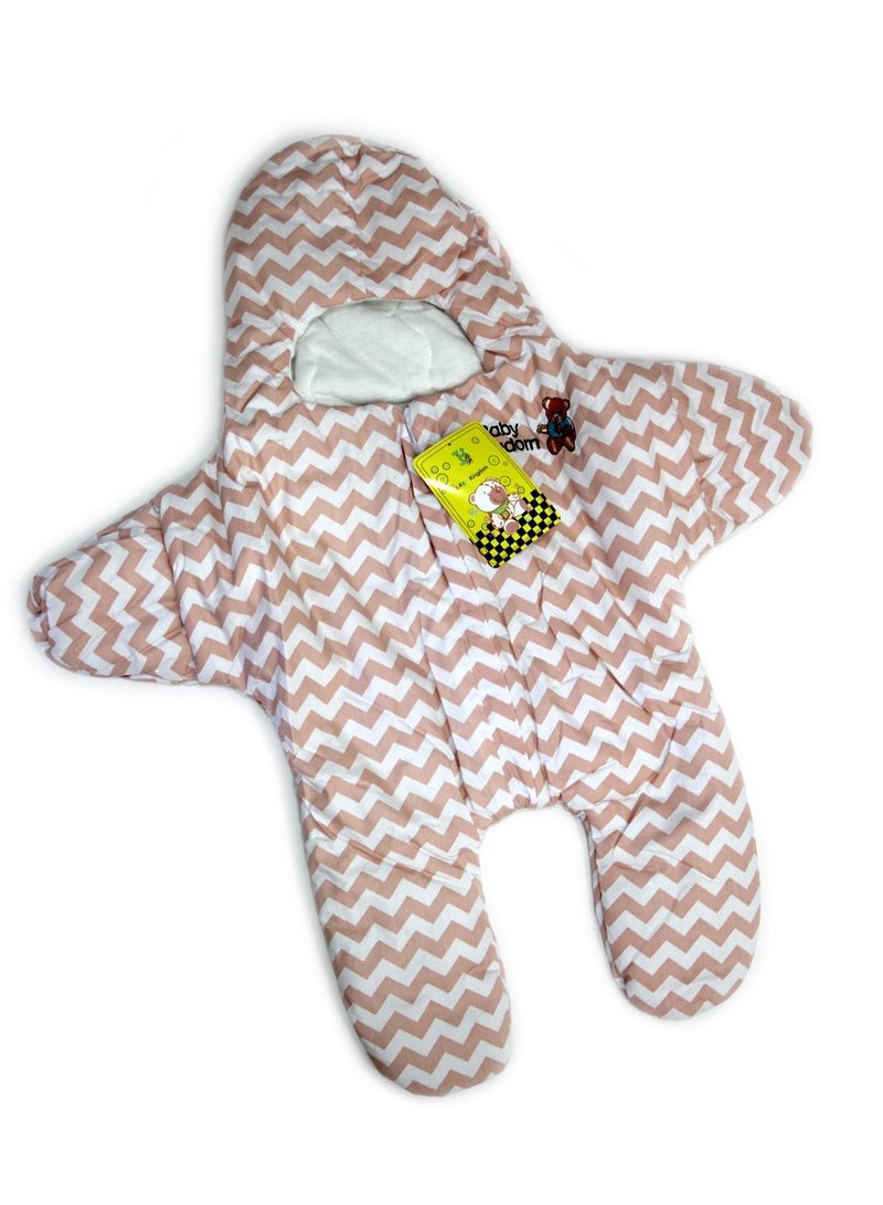AGD Adjustable Soft Baby Swaddling Infant Hooded Wearable Blanket Sleeping Bag - Image 1